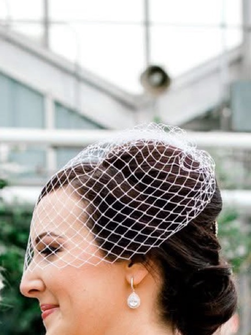 Birdcage Veil Hand Woven with Comb